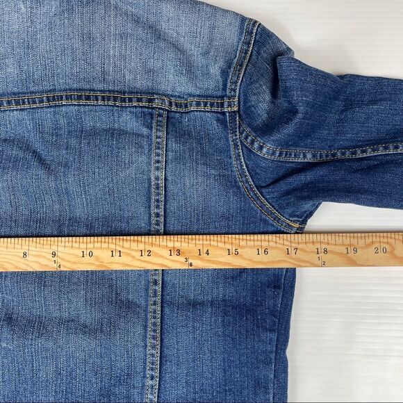 GAP 1969 Denim Jacket Icon Flap Pocket Country Blue Women's Size XSmall - Picture 6 of 6